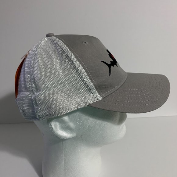 Field & Stream Fish Hat Trucker Snapback Adjustable Gray White Cap One Size OSMF - Picture 5 of 9